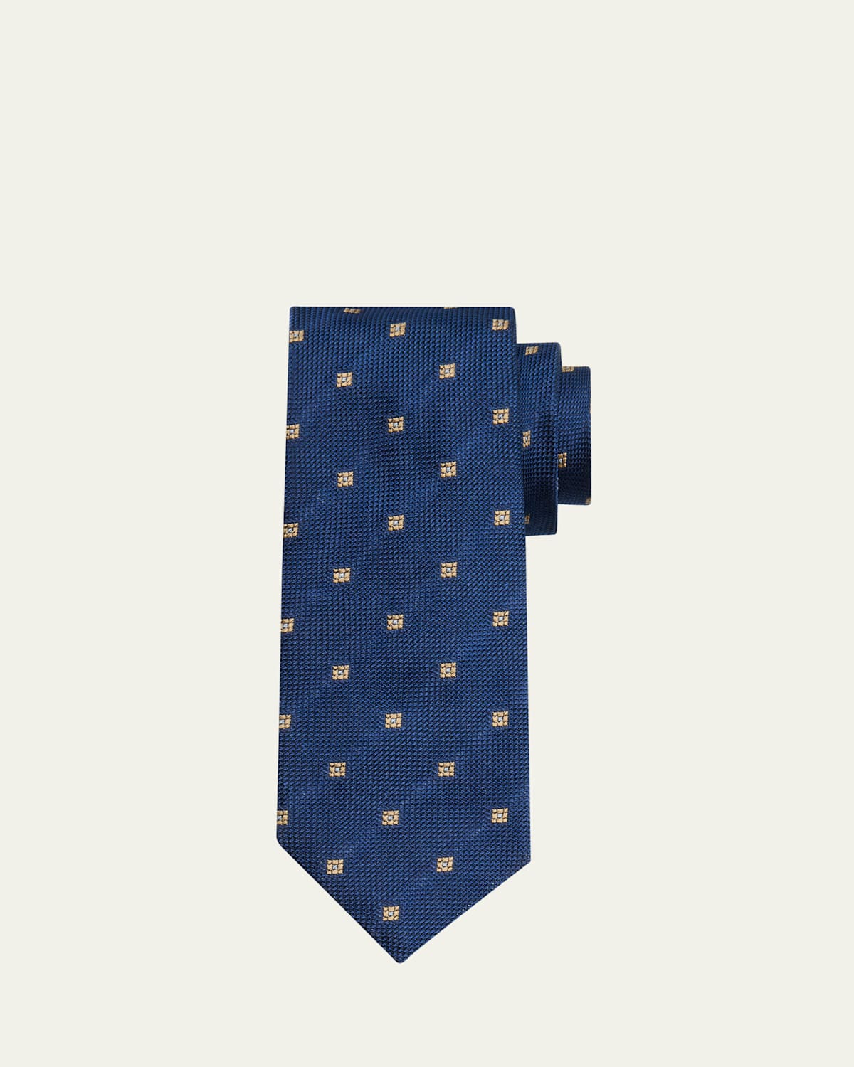 Men's Woven Square Silk Tie