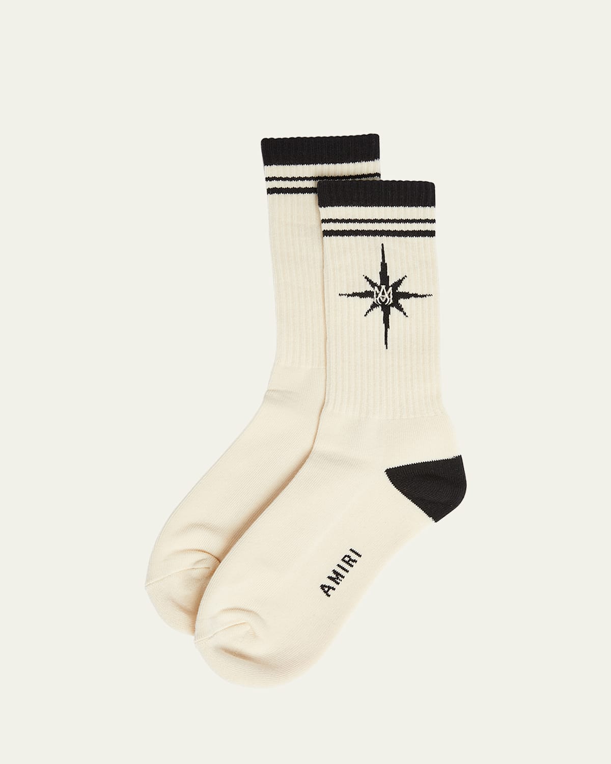 Amiri Men's Starburst Ma Crew Socks
