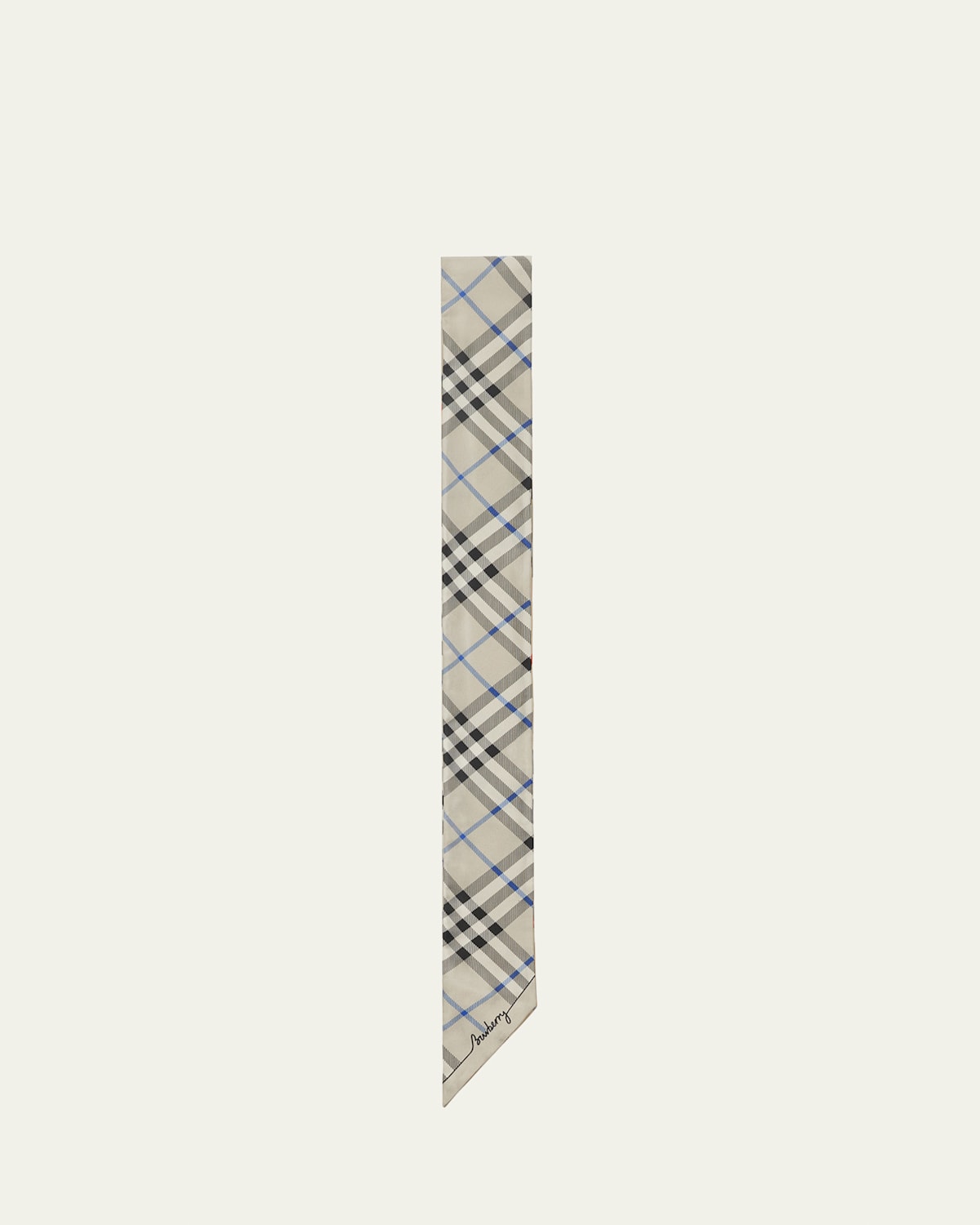BURBERRY CHECK-PRINT SKINNY SCARF 