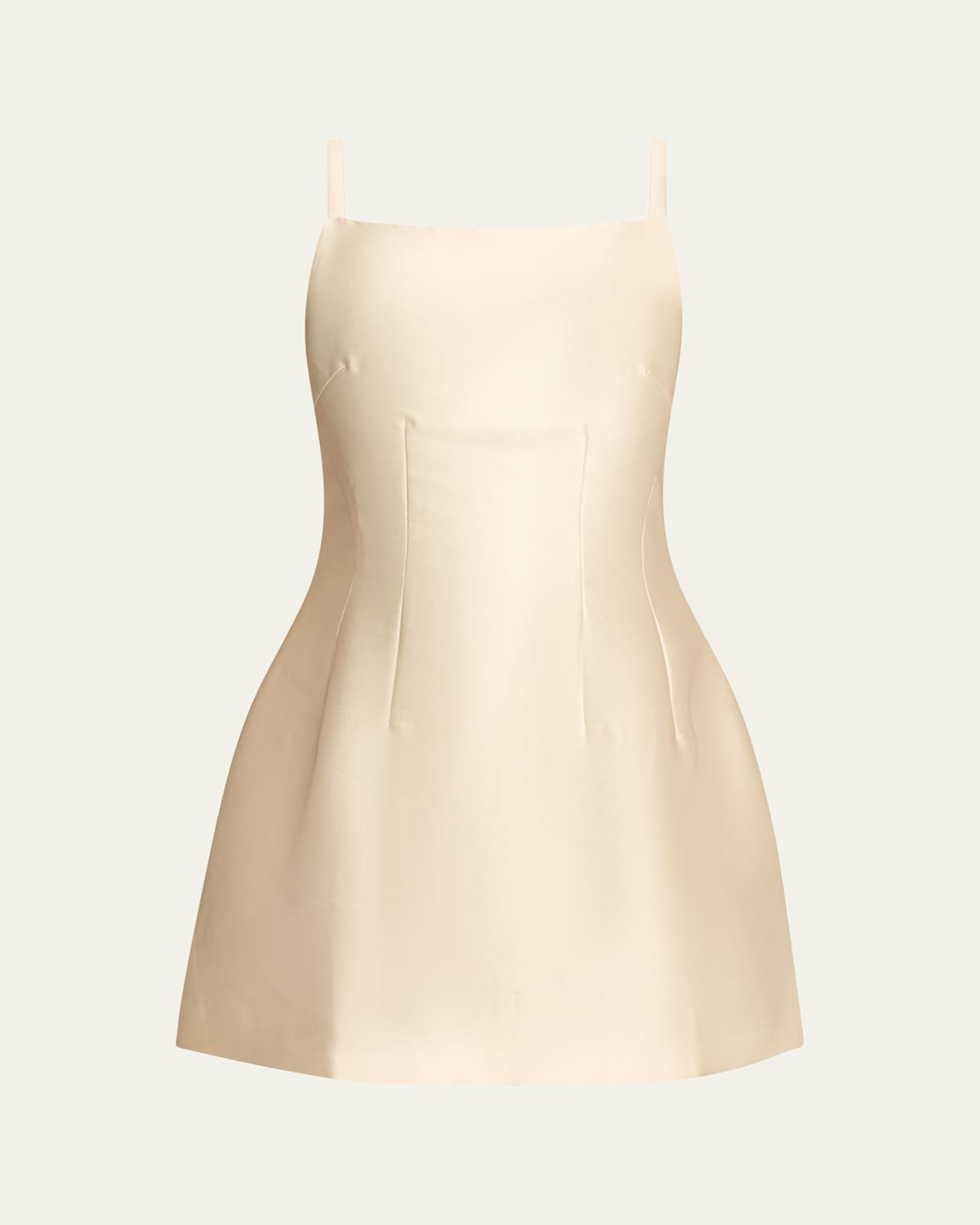 COURTNEY ZHENG BLANCHE SILK DUPION MINI DRESS 