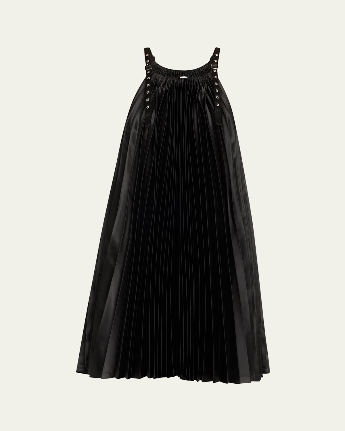 NOIR KEI NINOMIYA PLEATED MIDI DRESS 