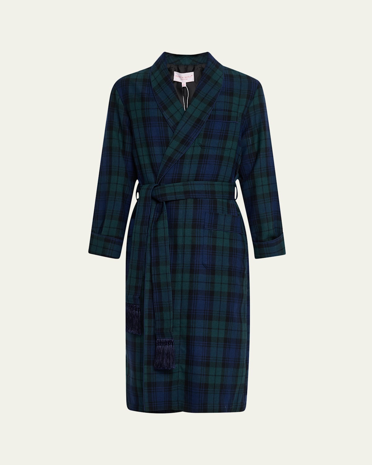 Men's Tartan Wool Bath Robe