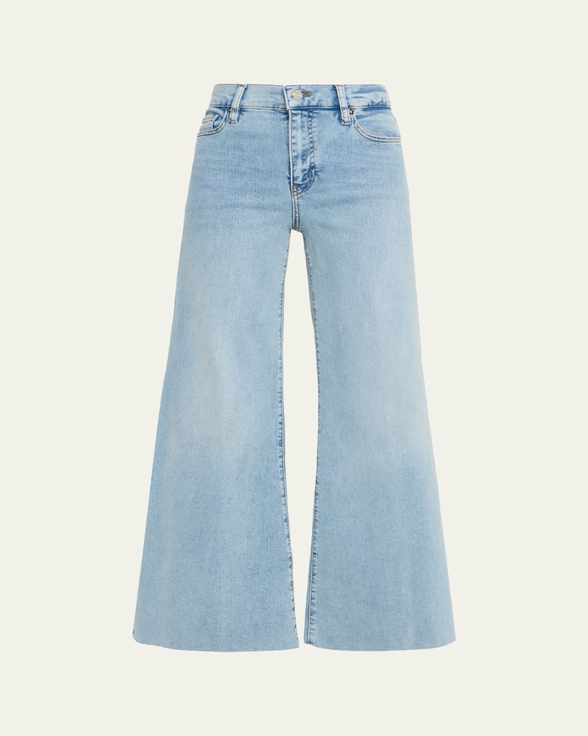 Frame Le Palazzo Crop Jeans In Blue