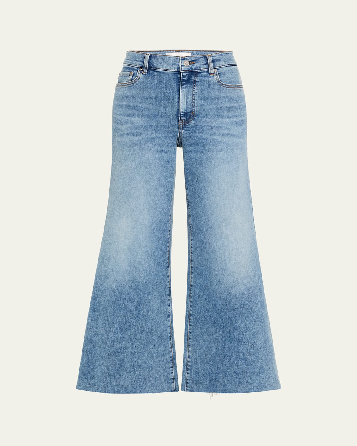 Shop Frame Le Palazzo Crop Jeans In Crave Raw