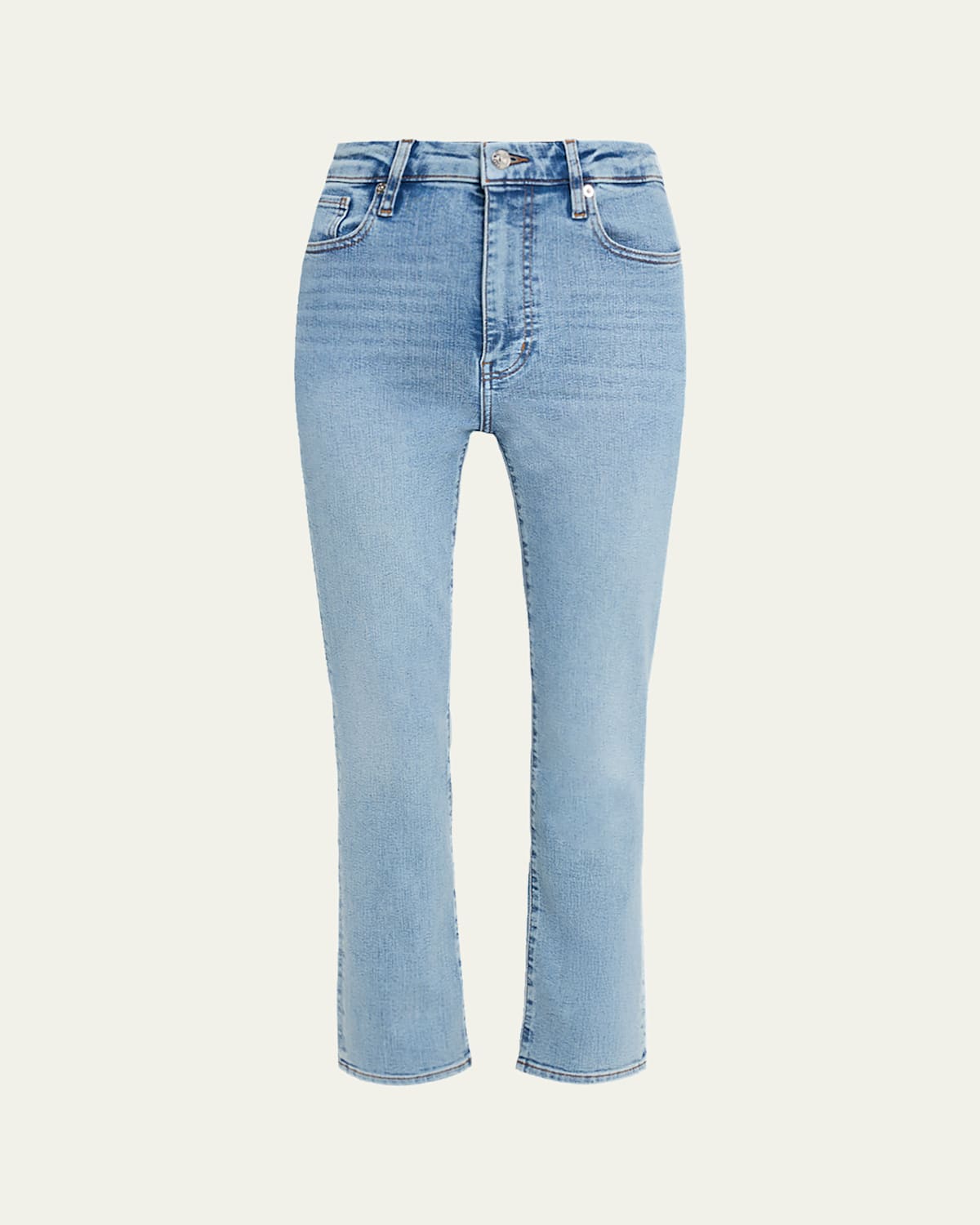 Frame The Pencil Crop Jeans In Green