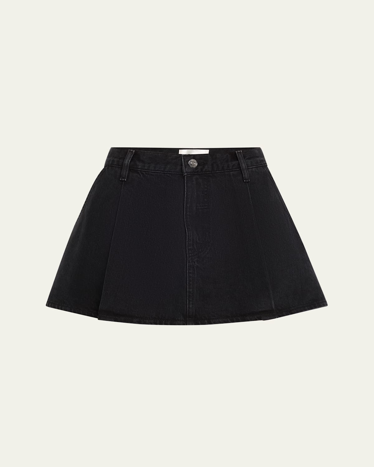 The Pleated Denim Skirt