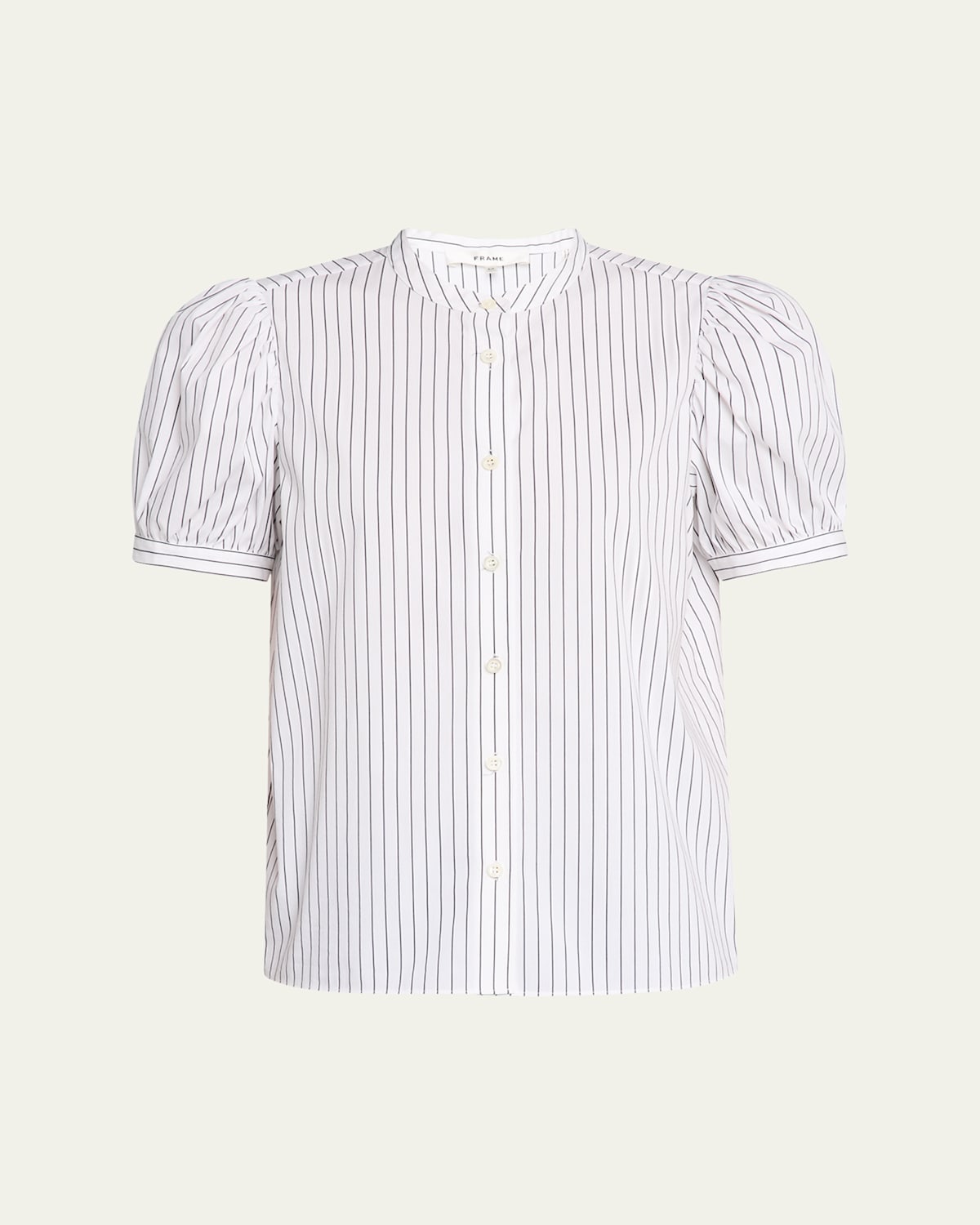 Frame The Gathered Top In Navy Multi