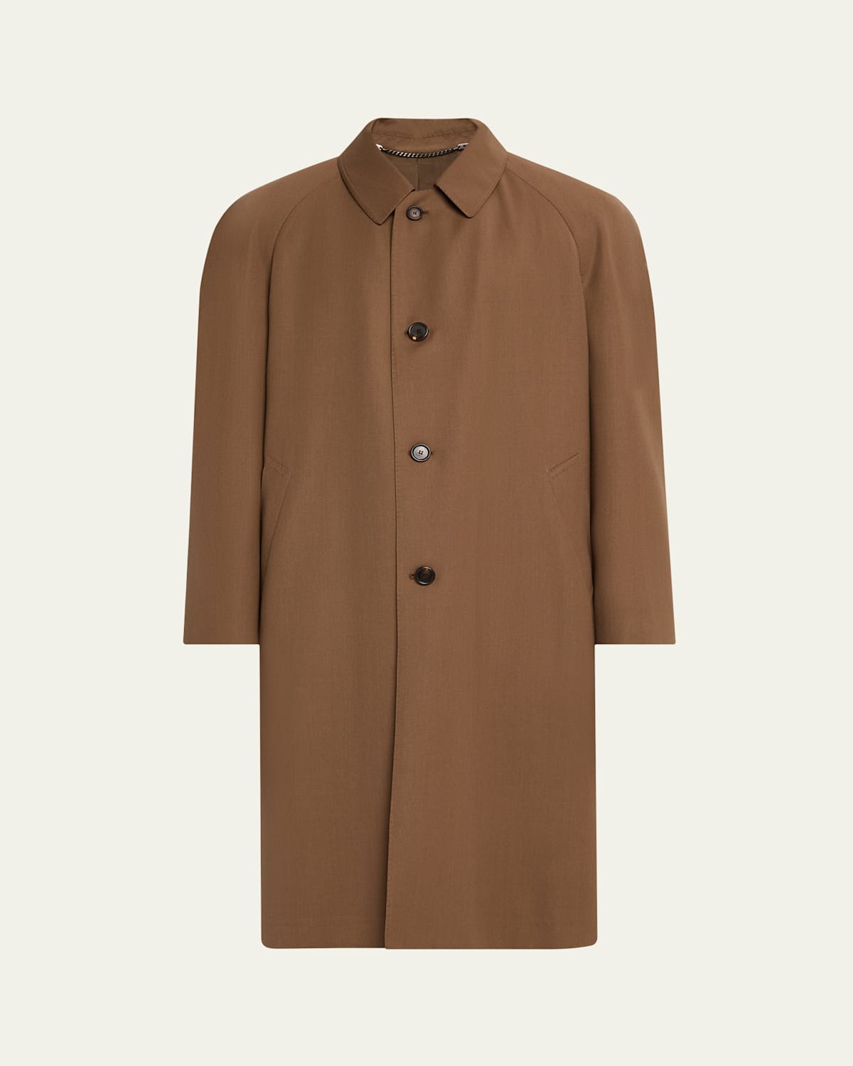 Men's Wool-Blend Trench Coat
