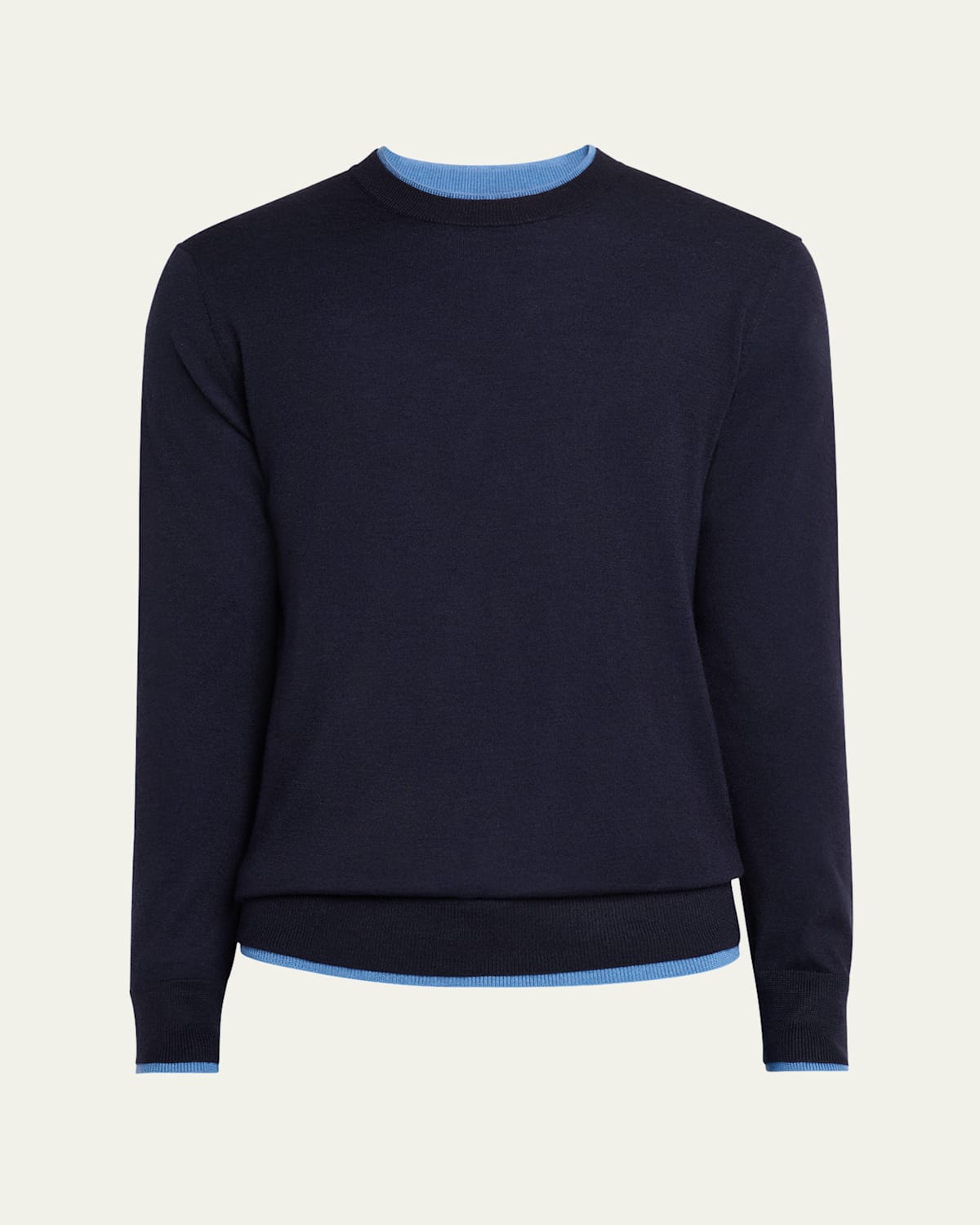 Men's Wells Cashmere and Silk Knit Crewneck Sweater