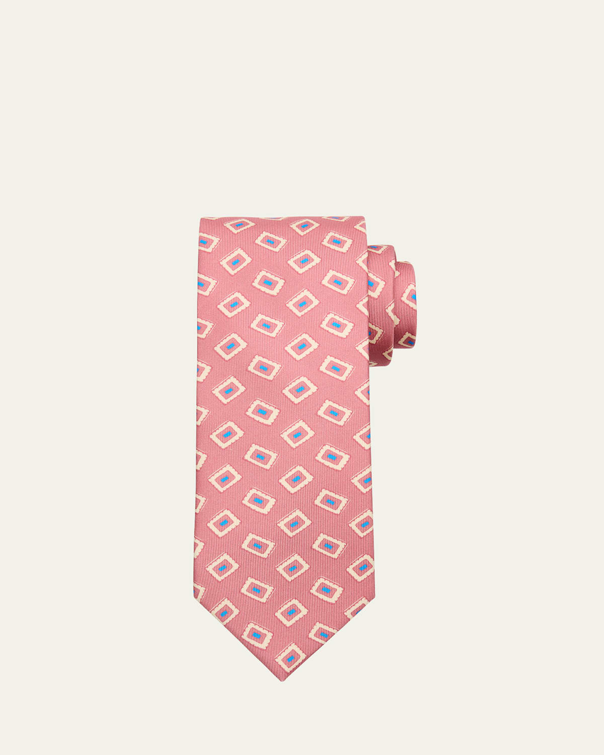 Men's Geometric Silk Tie