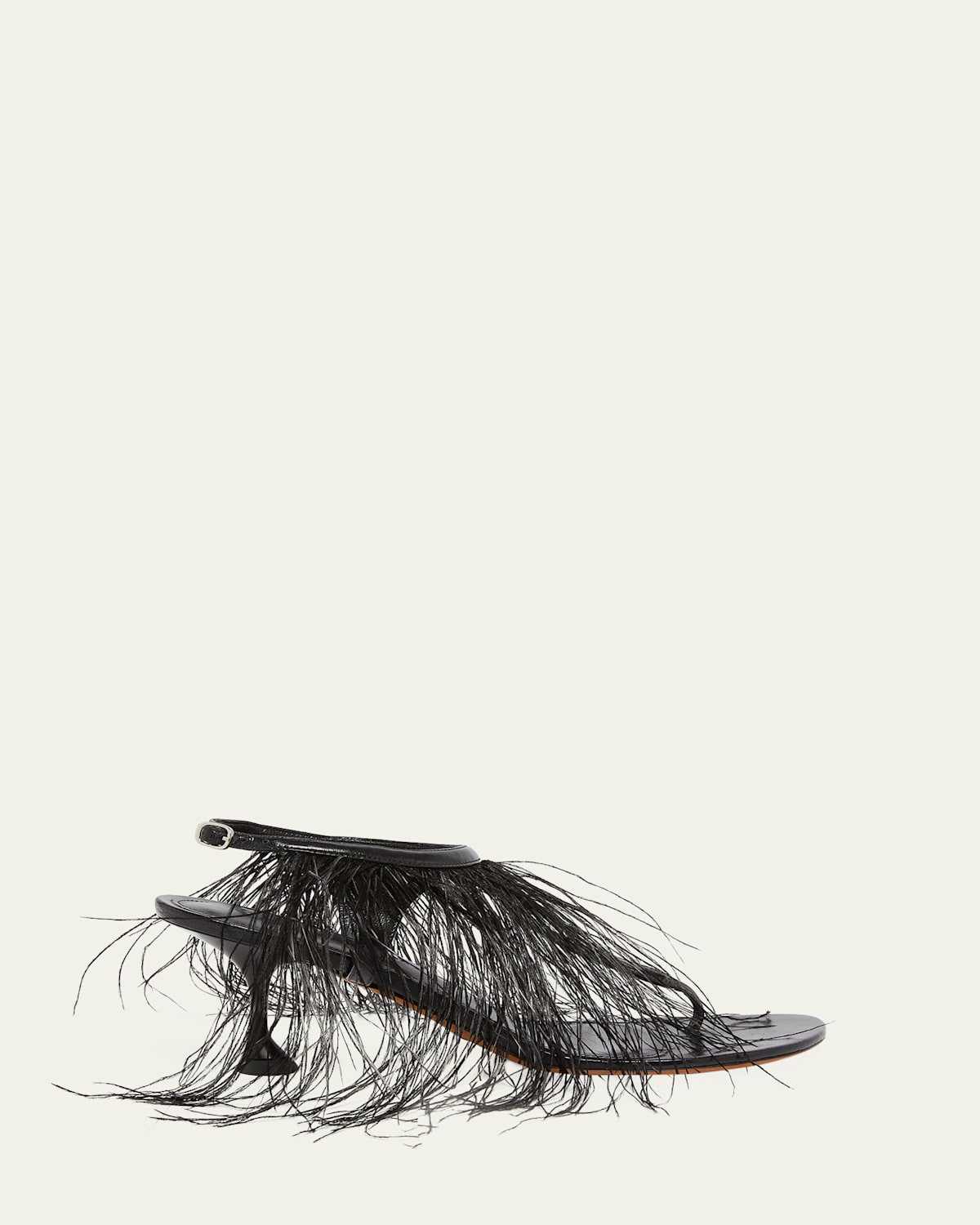 PROENZA SCHOULER TEE FEATHER THONG SANDALS 