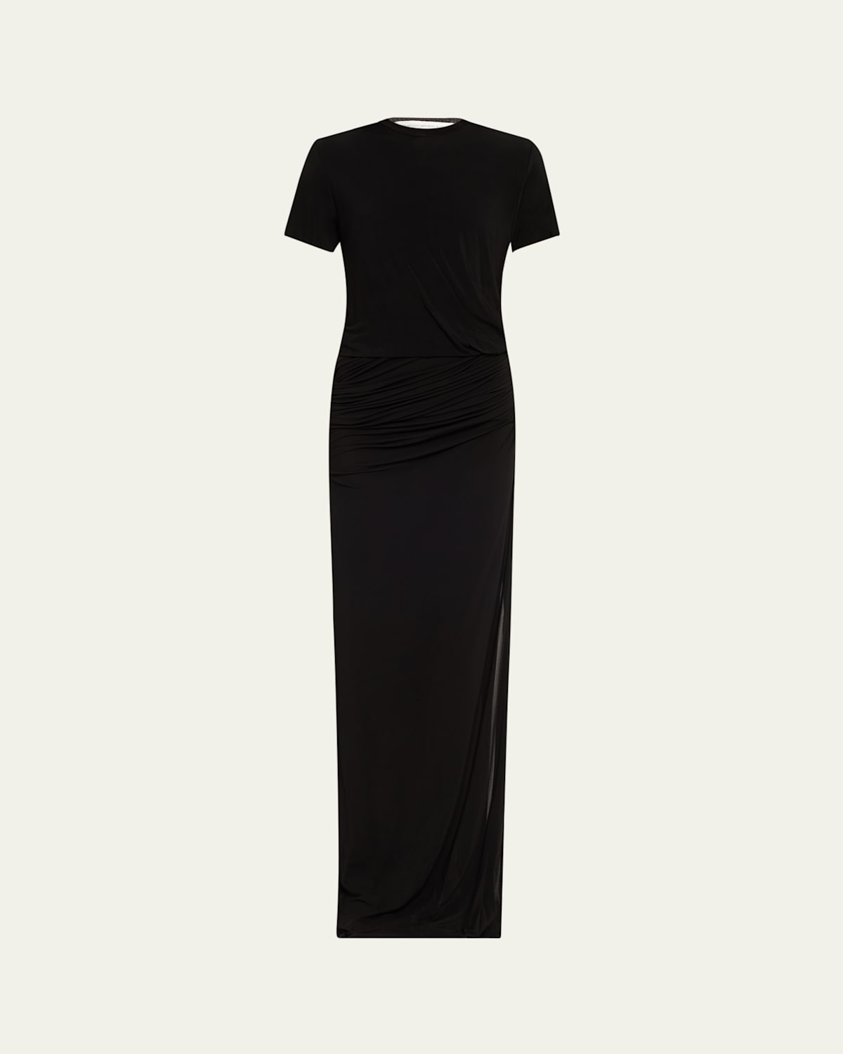 Coiled Jersey Corseted Tee Gown
