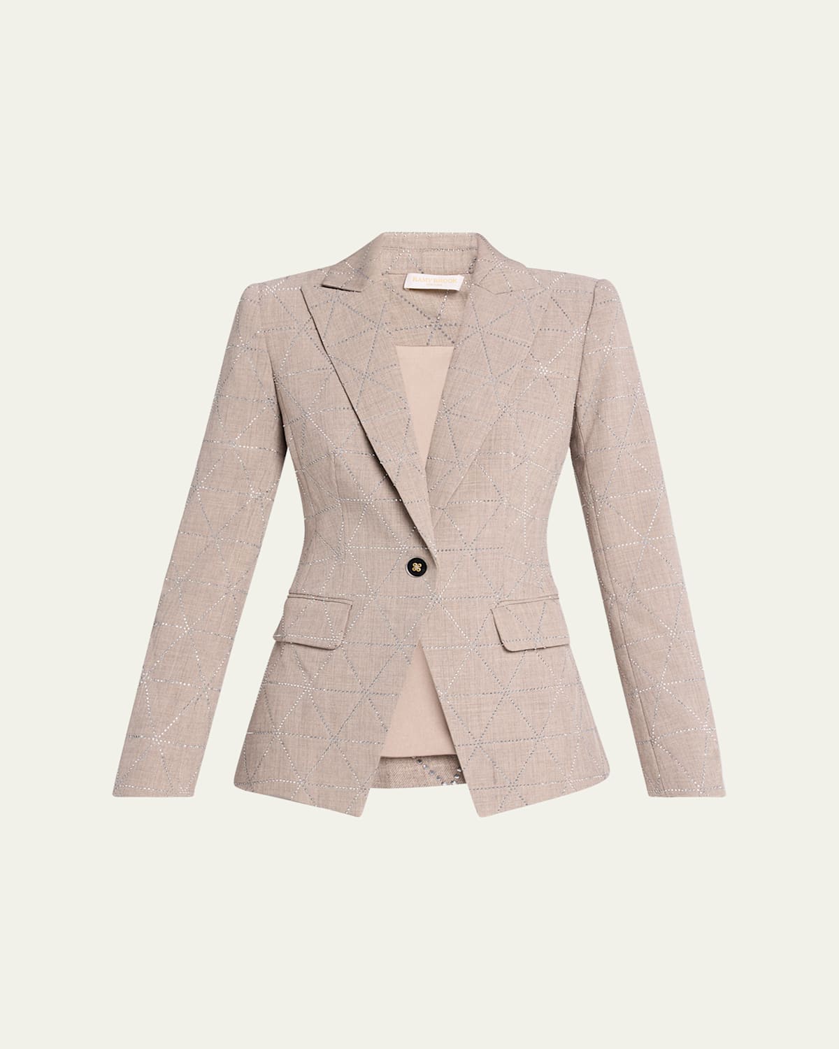 RAMY BROOK KENSINGTON EMBELLISHED SINGLE-BREASTED BLAZER 