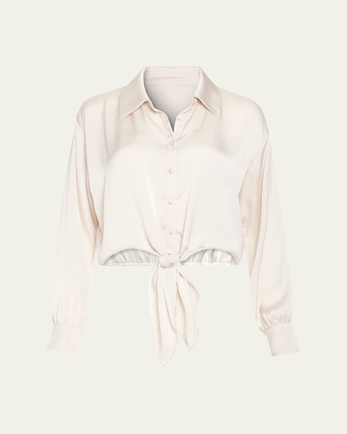 RAMY BROOK LUNA TIE-FRONT BLOUSE 