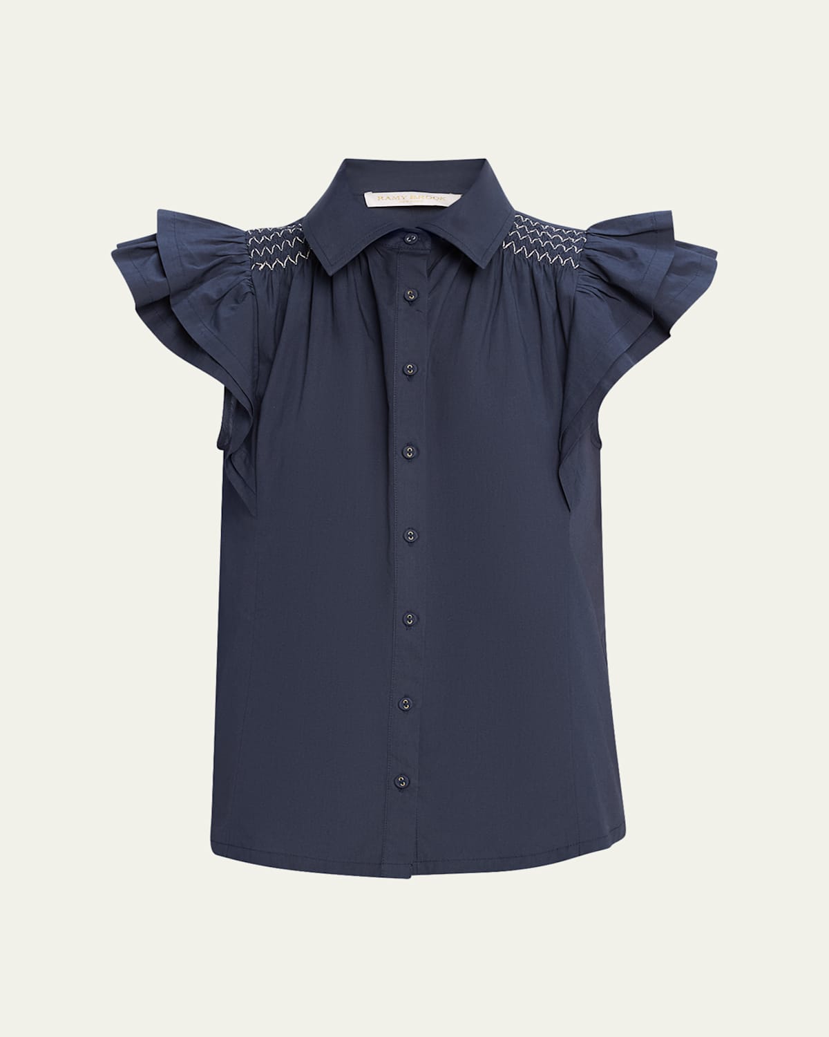 RAMY BROOK MARCELINE COTTON POPLIN SHIRT 
