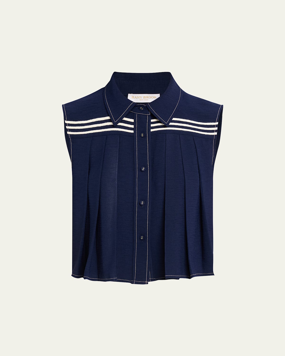 RAMY BROOK LAURA PLEATED BLOUSE 