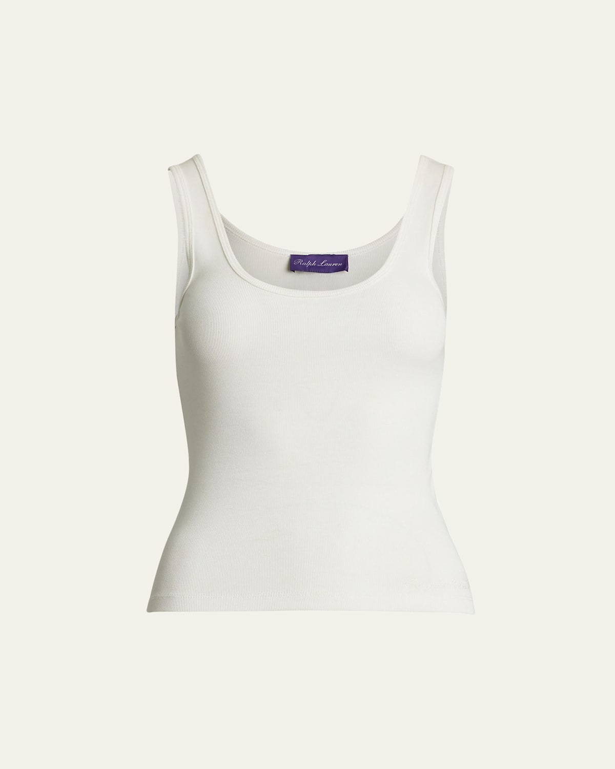Ellis Rib-Knit Cotton Tank Top