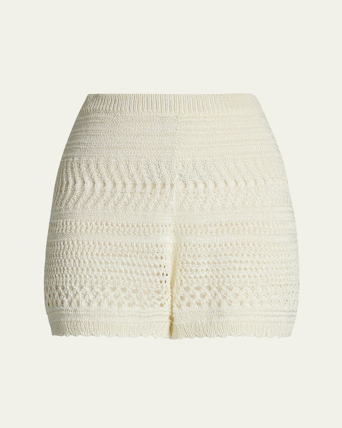 Crochet Scallop Shorts