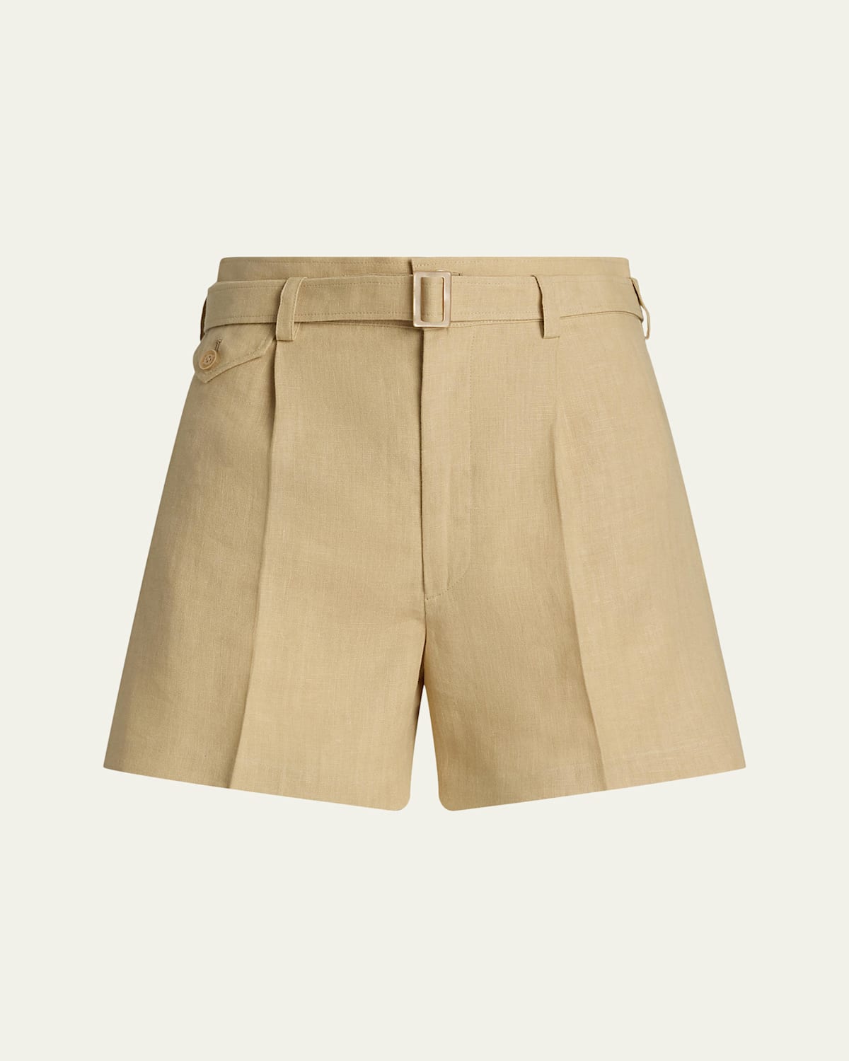 Denise Belted Linen Shorts