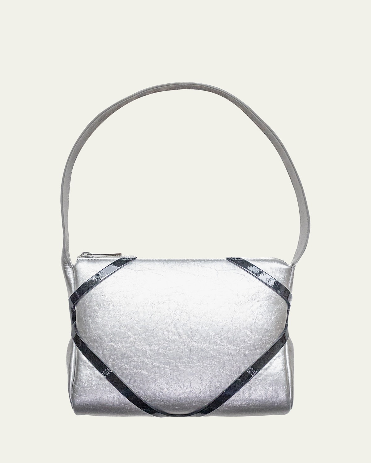 The Pillow Distressed Top-Handle Bag