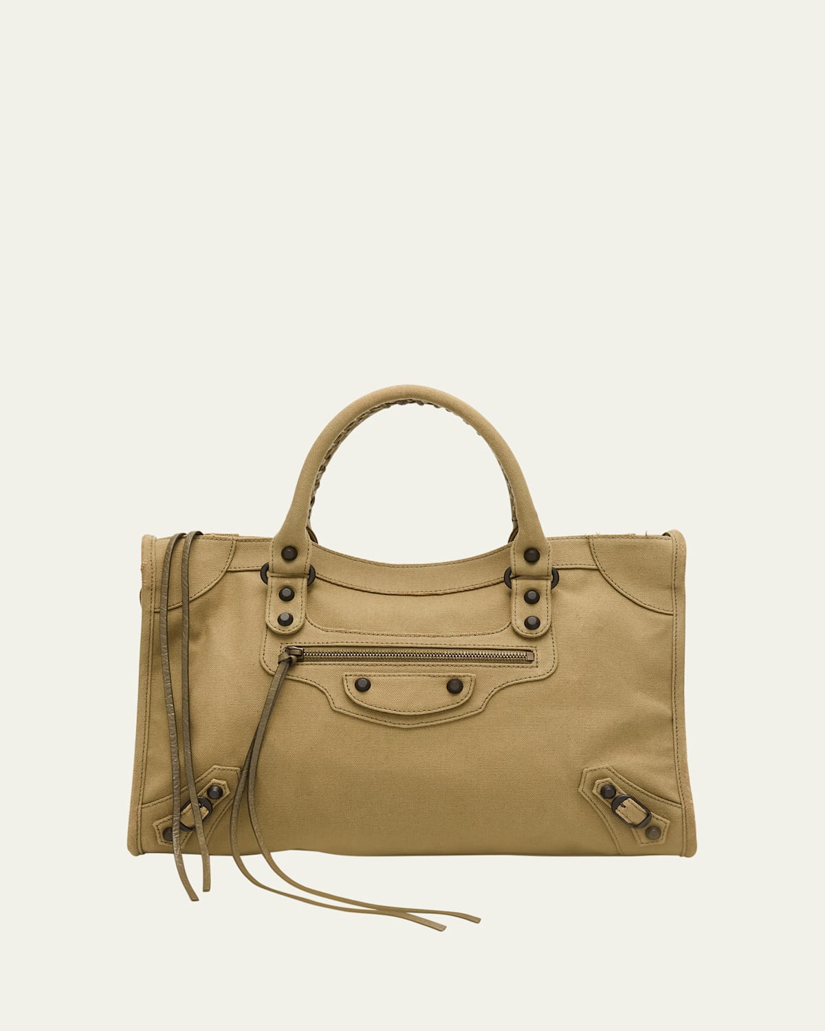 Balenciaga Le City Medium Canvas Top-handle Bag