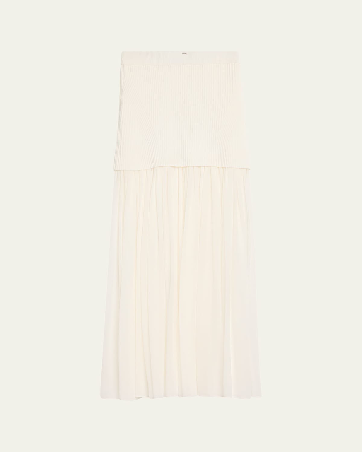 A.l.c Hayden Drop-waist Skirt In Pearl In Pearl