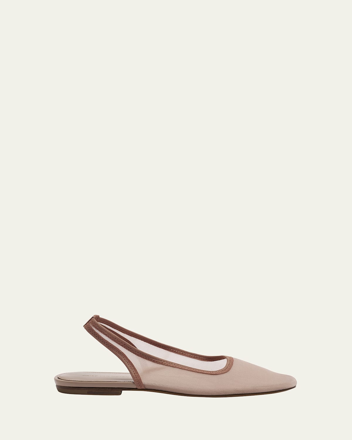 DRIES VAN NOTEN SHEER MESH SLINGBACK BALLERINA FLATS 