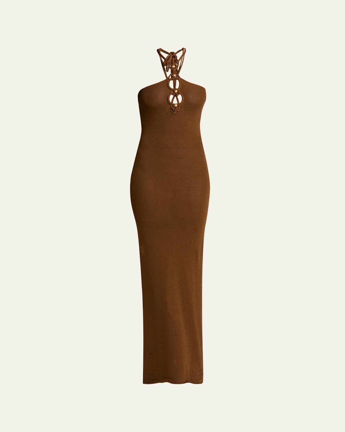 ISABEL MARANT EILEEN HALTER KNIT BODY-CON DRESS 