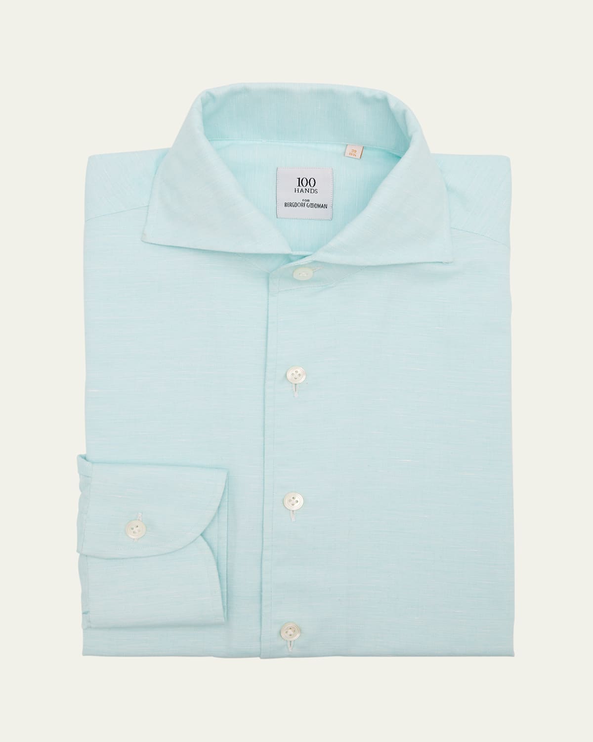 100Hands Men's Limited Edition Cotton and Linen Sport Shirt
