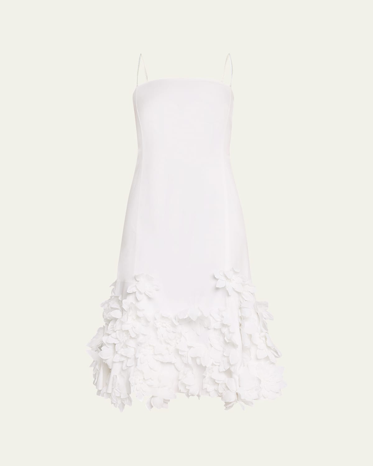 Simkhai Bella Floral Sleeveless Midi Dress In White