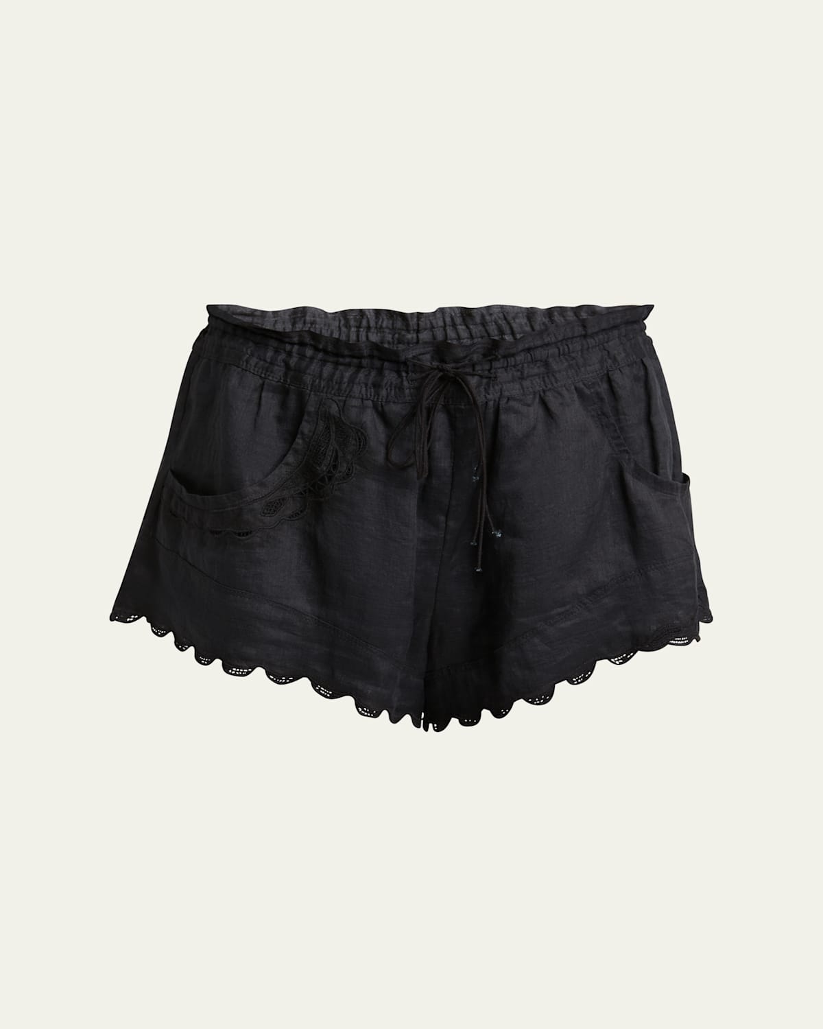 Isabel Marant Lola Broderie Anglaise Ramie Shorts