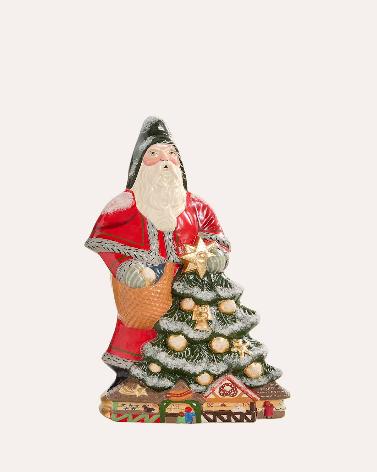 Vaillancourt Folk Art German Christmas Market Santa In Multi