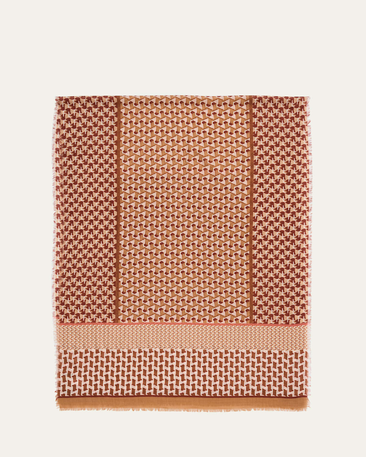 Men's Printed Wool Scarf