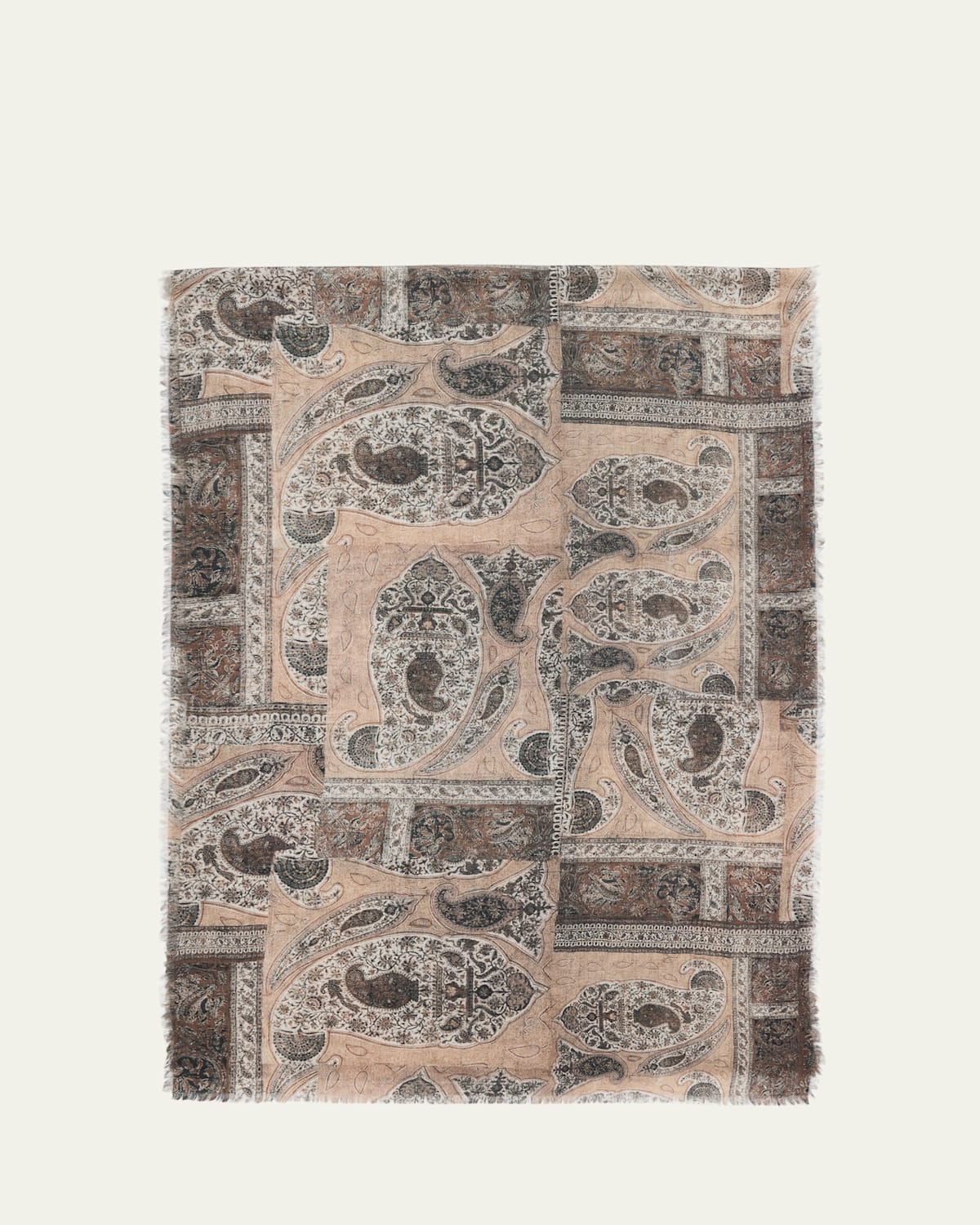 Men's Printed Wool Scarf
