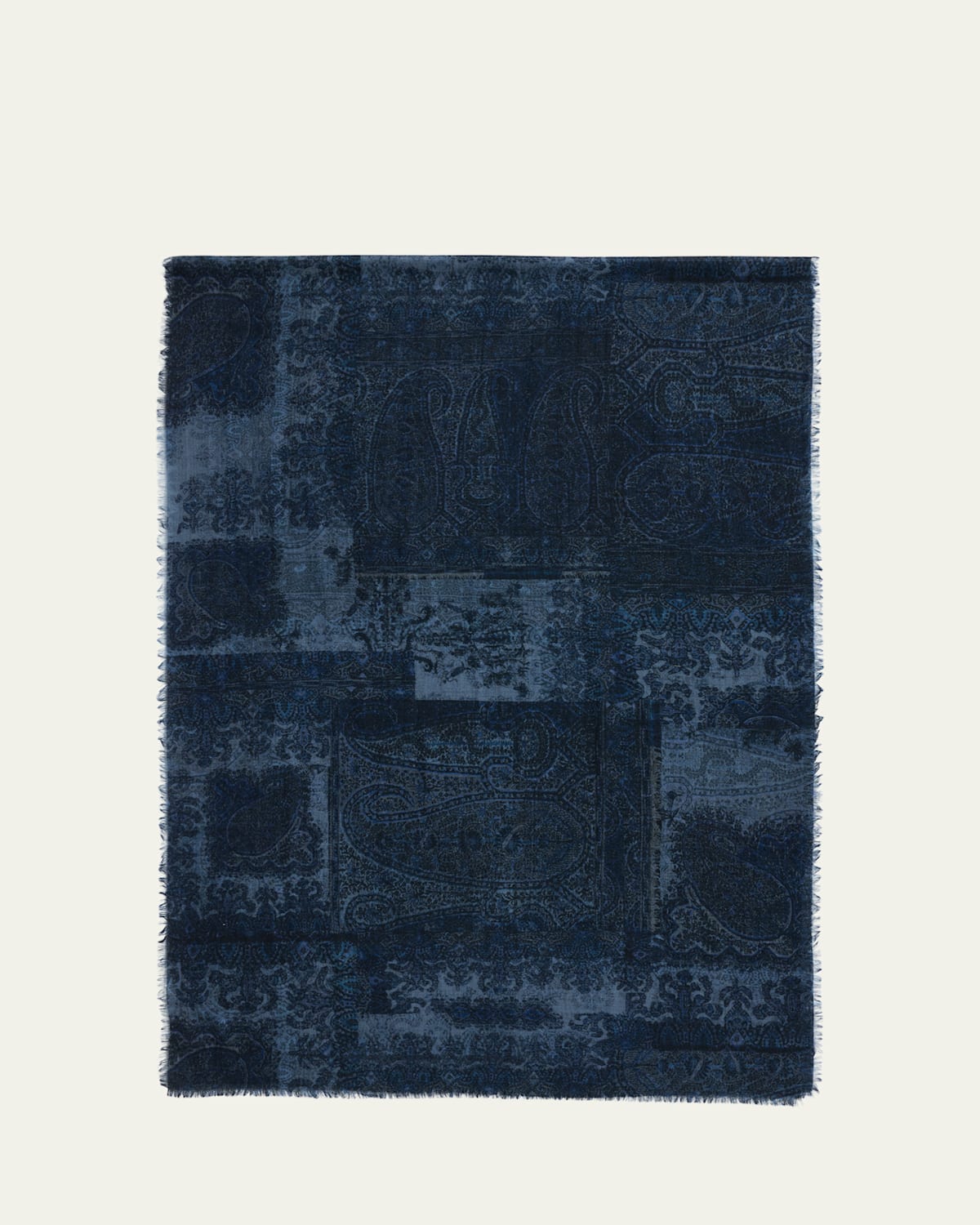 Men's Printed Wool Scarf