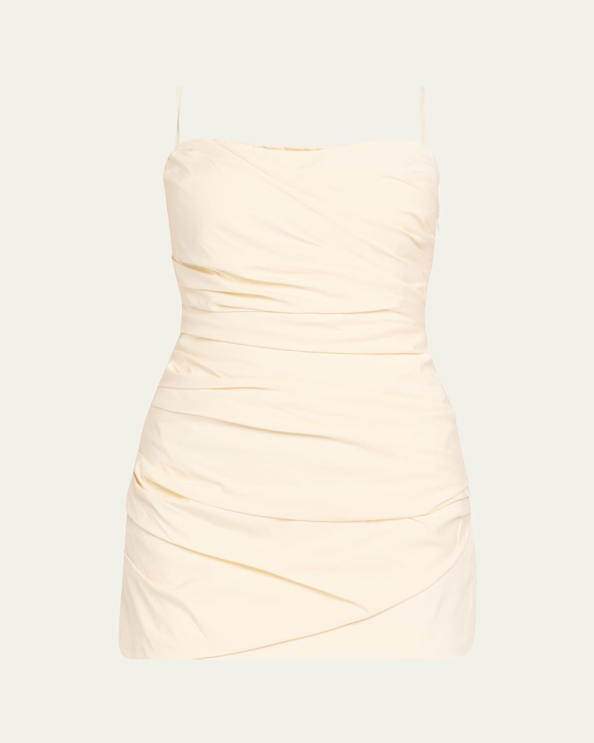 Shop Sir Florent Strapless Twist Mini Dress In Cream