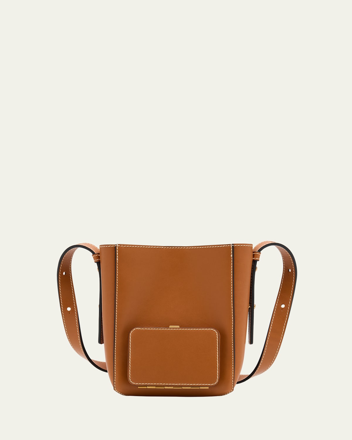 Parker Soft Small Leather Bucket Bag