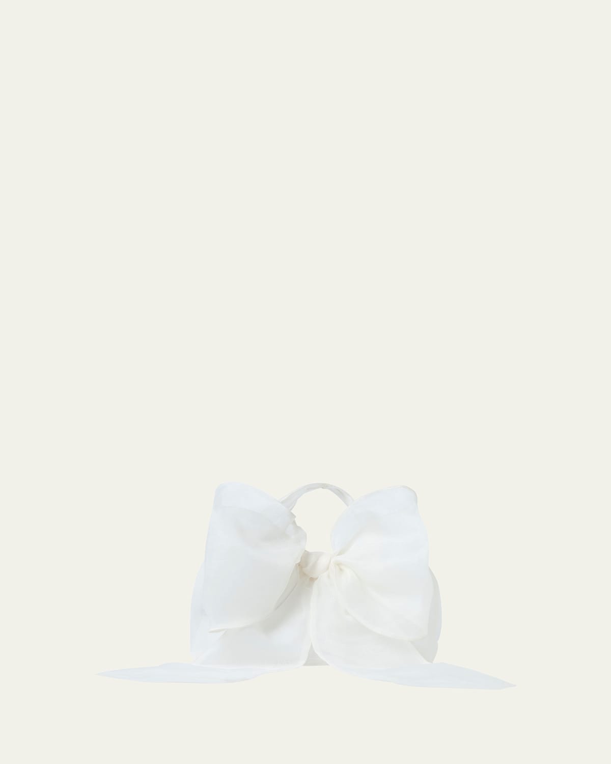 Sheer Bow Clutch Bag