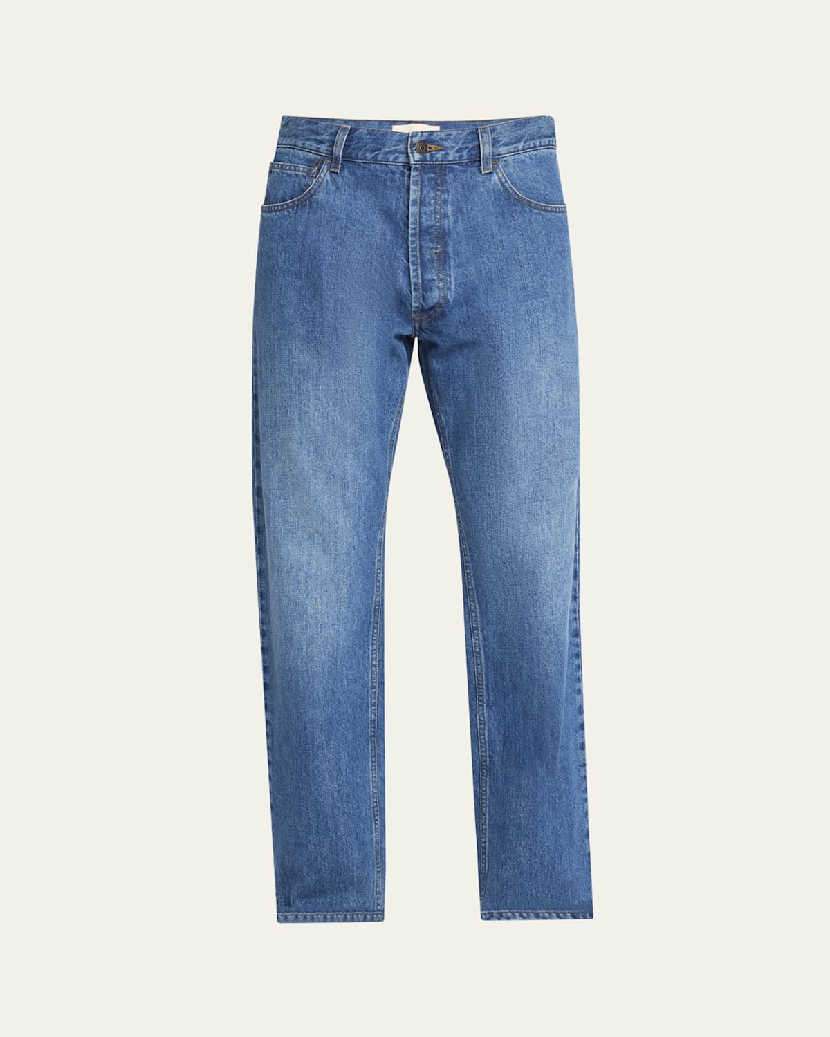 The Row Men's Burt Straight-leg Jeans In Blue