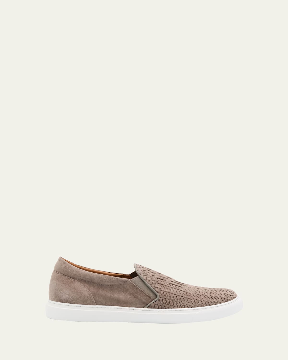 Men's Rex Woven Suede Slip-On Sneakers