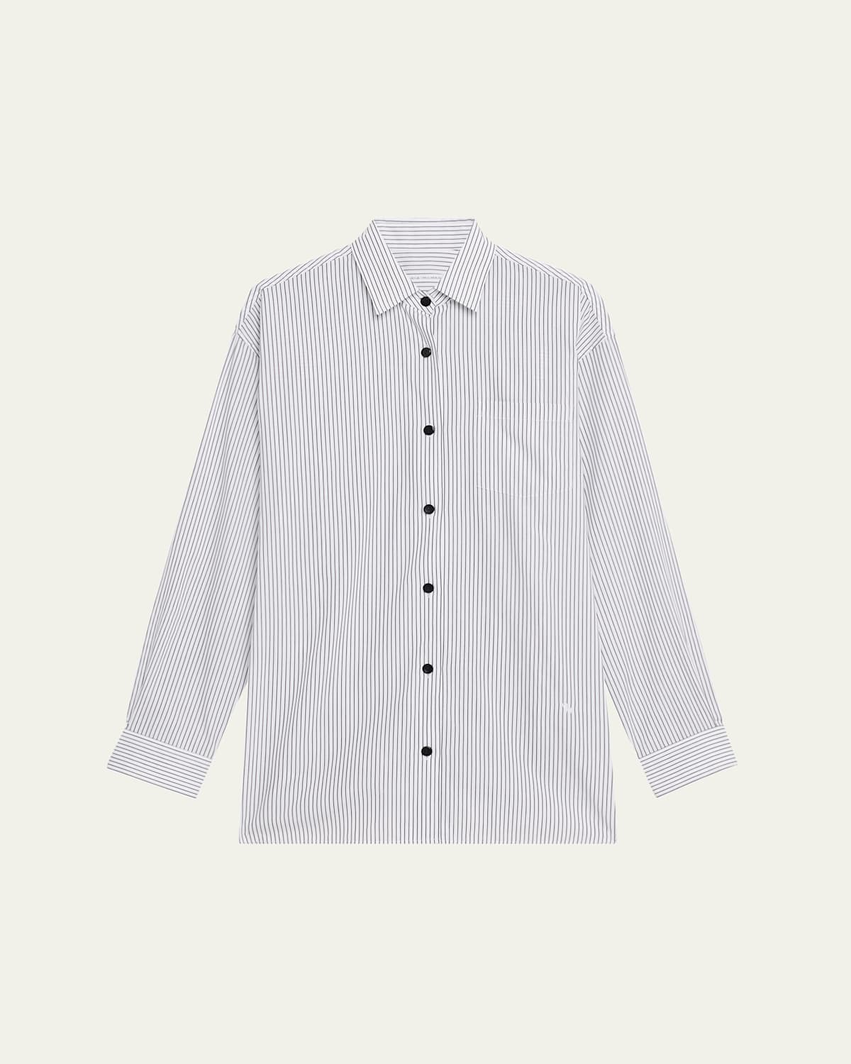 Striped A-Line Tunic Shirt