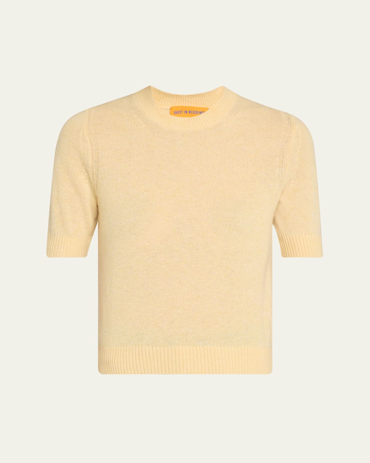 Guest In Residence Cashmere Sweater Tee In Neutral