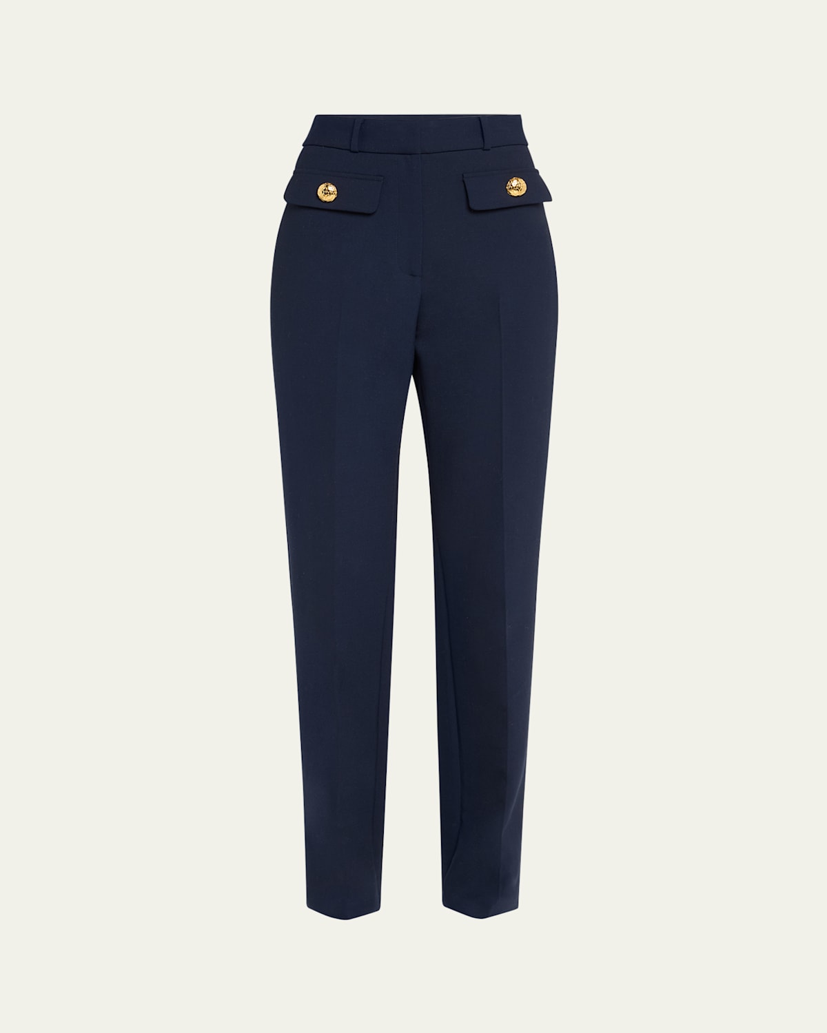 Oscar De La Renta Double-face Stretch Wool Pants
