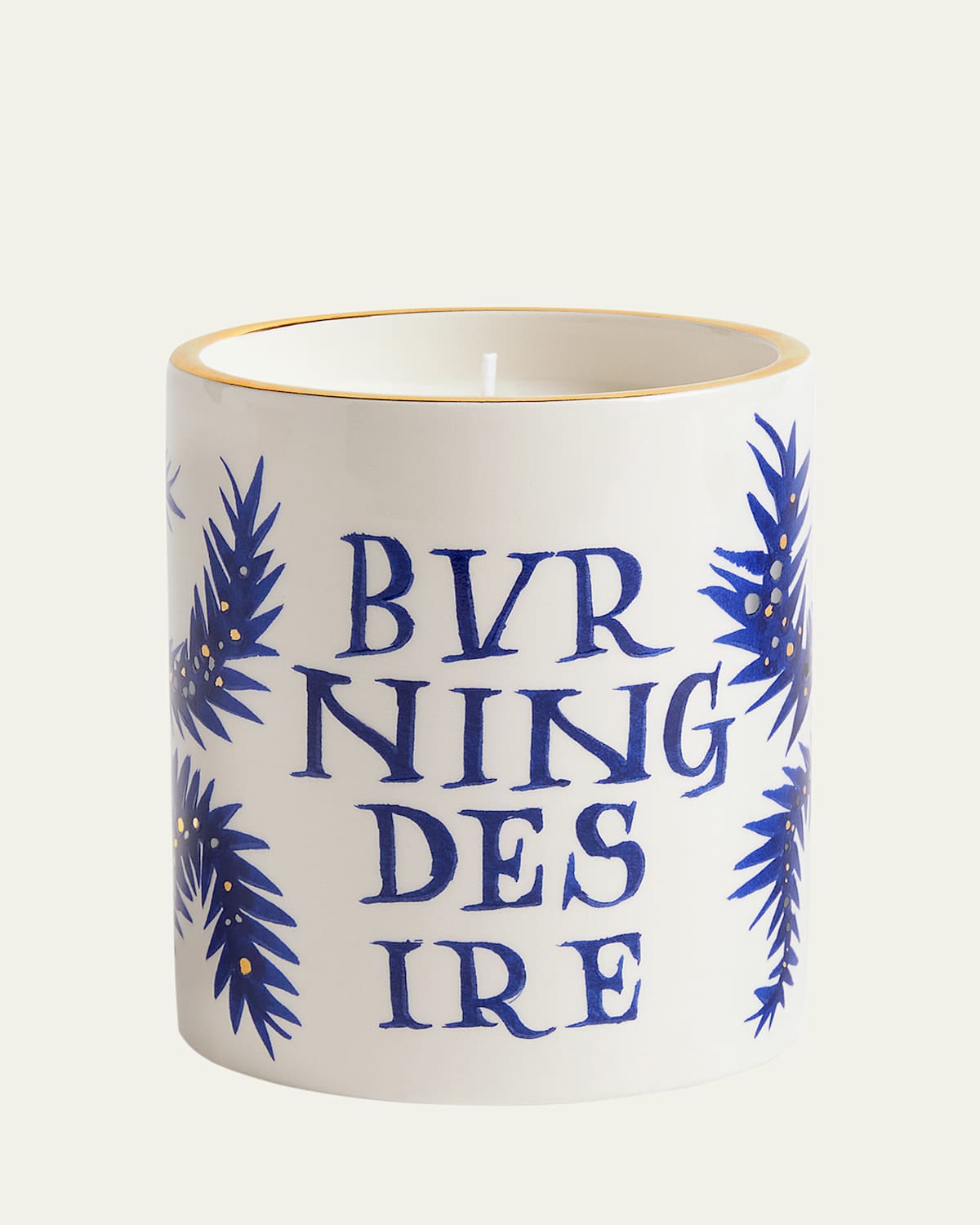 L'objet X Ruan Hoffmann Burning Desire Candle, 12.5 Oz. In Whitebluegold