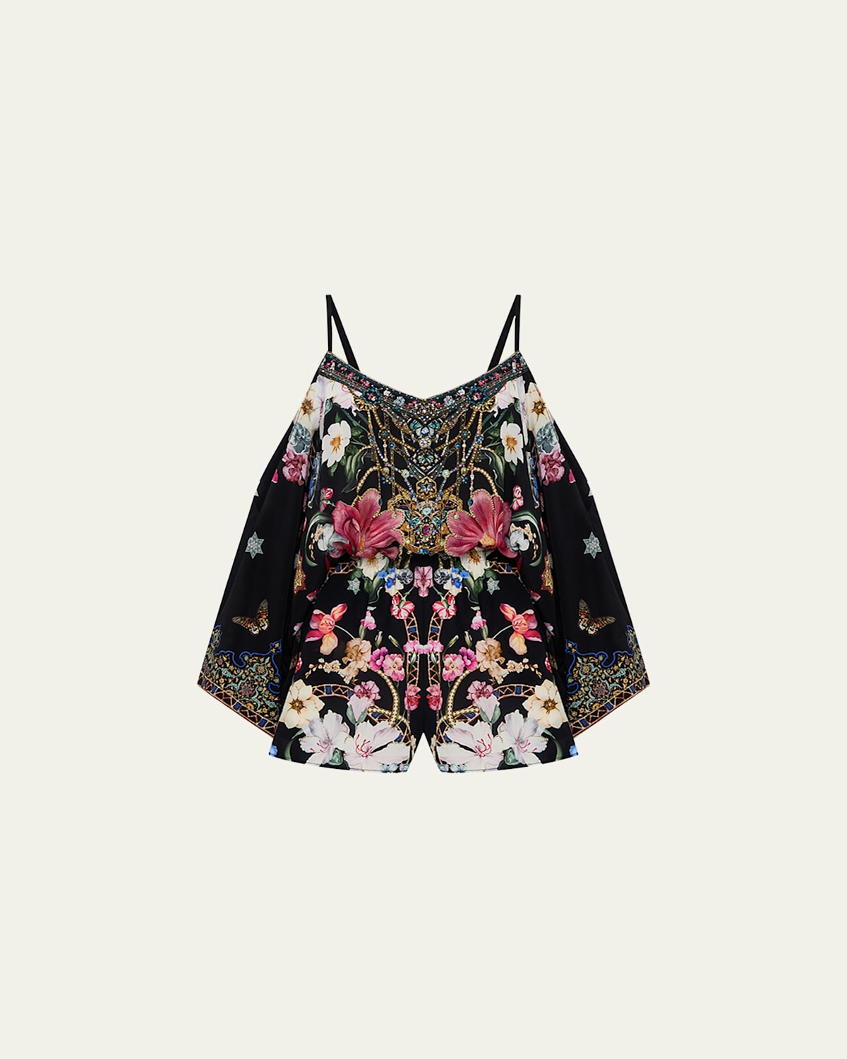 Shop Camilla Midnight In Monserrate Drop Shoulder Playsuit