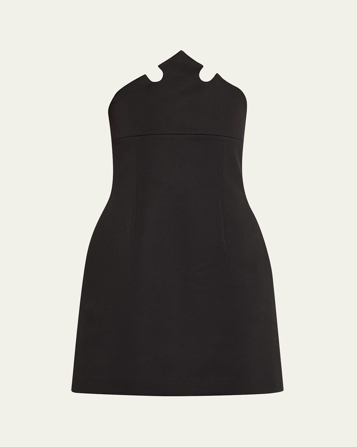 Coperni X Disney Crown Strapless Mini Dress In Black