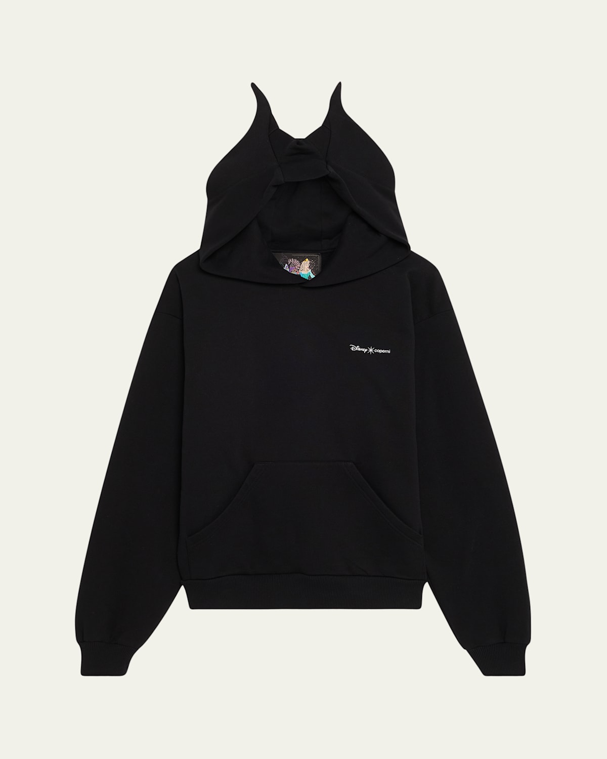 Coperni X Disney Maleficent Hoodie In Black
