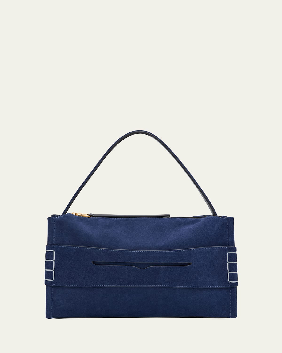 Shop Jw Anderson Loafer Medium Heavy Suede Crossbody Bag