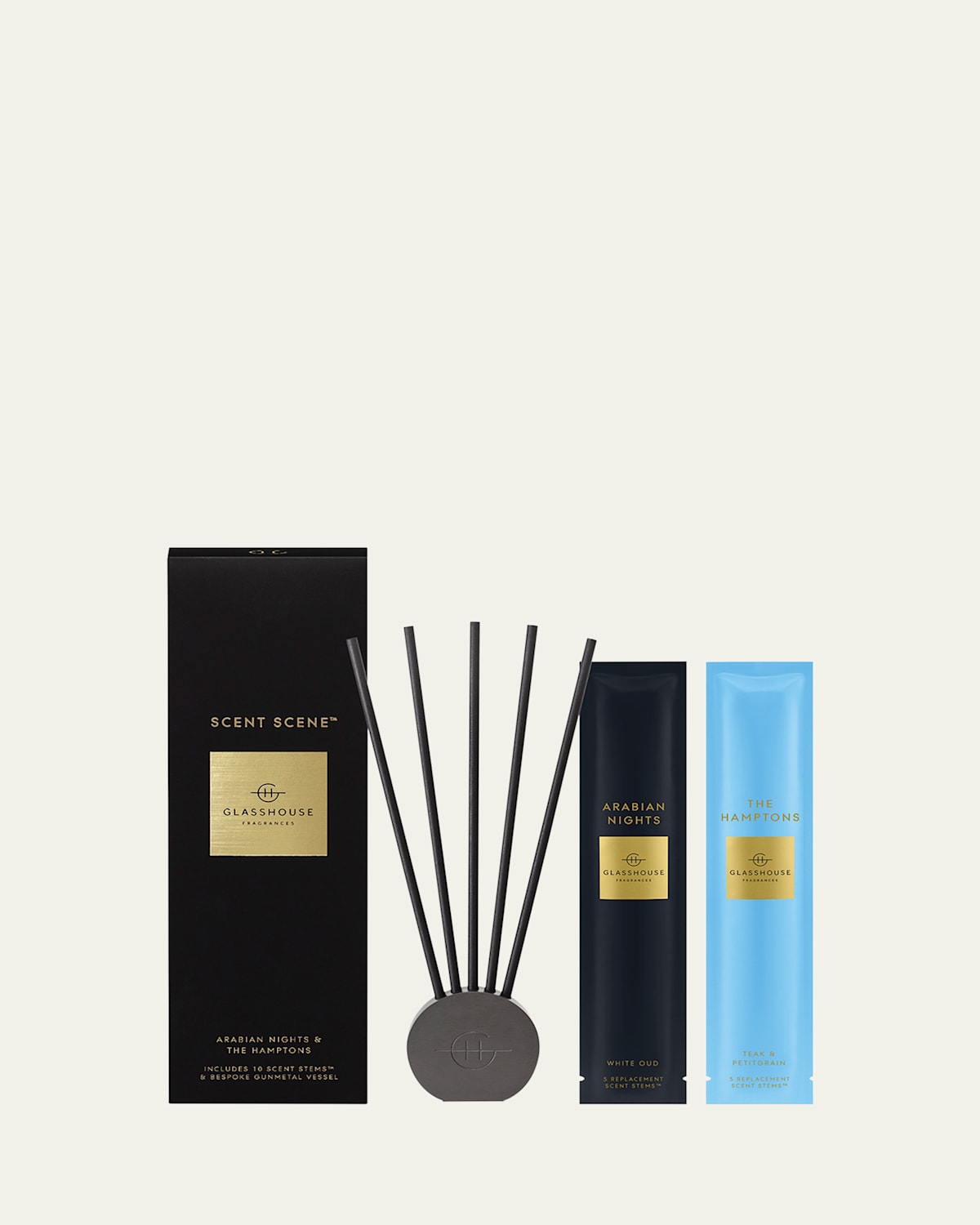 Glasshouse Fragrances Scent Scene Duo Hamptons & Arabian Nights Fragrance Diffuser