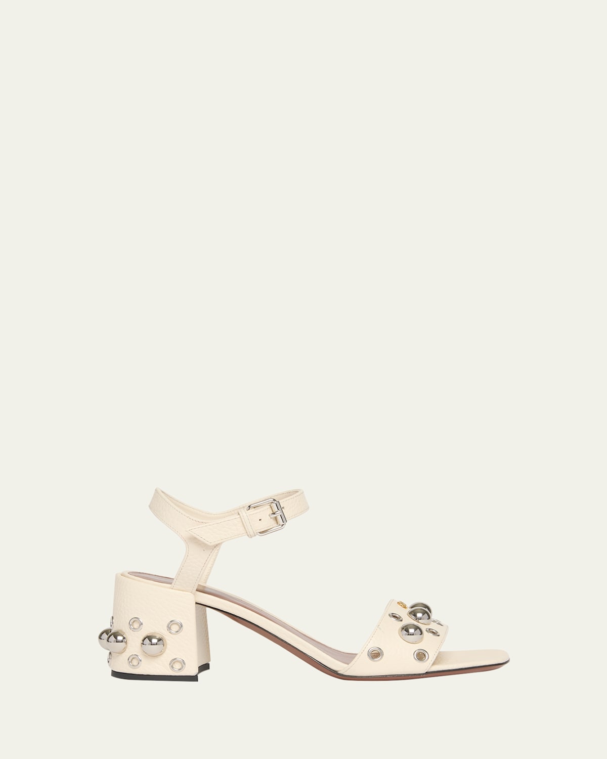 Valentino Nellcote Studded Ankle-strap Leather Sandals